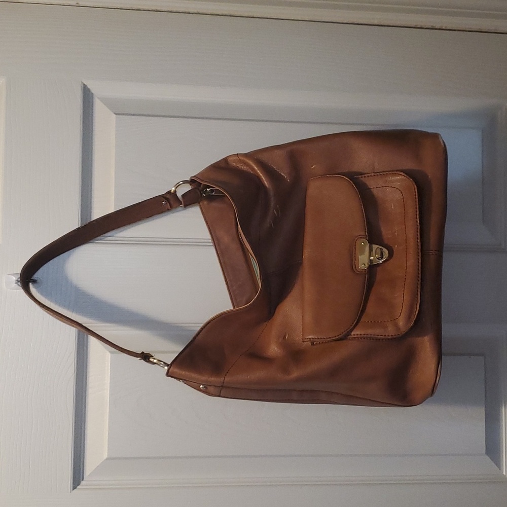 Vintage Banana Republic Slouchy Leather Bag Cognac